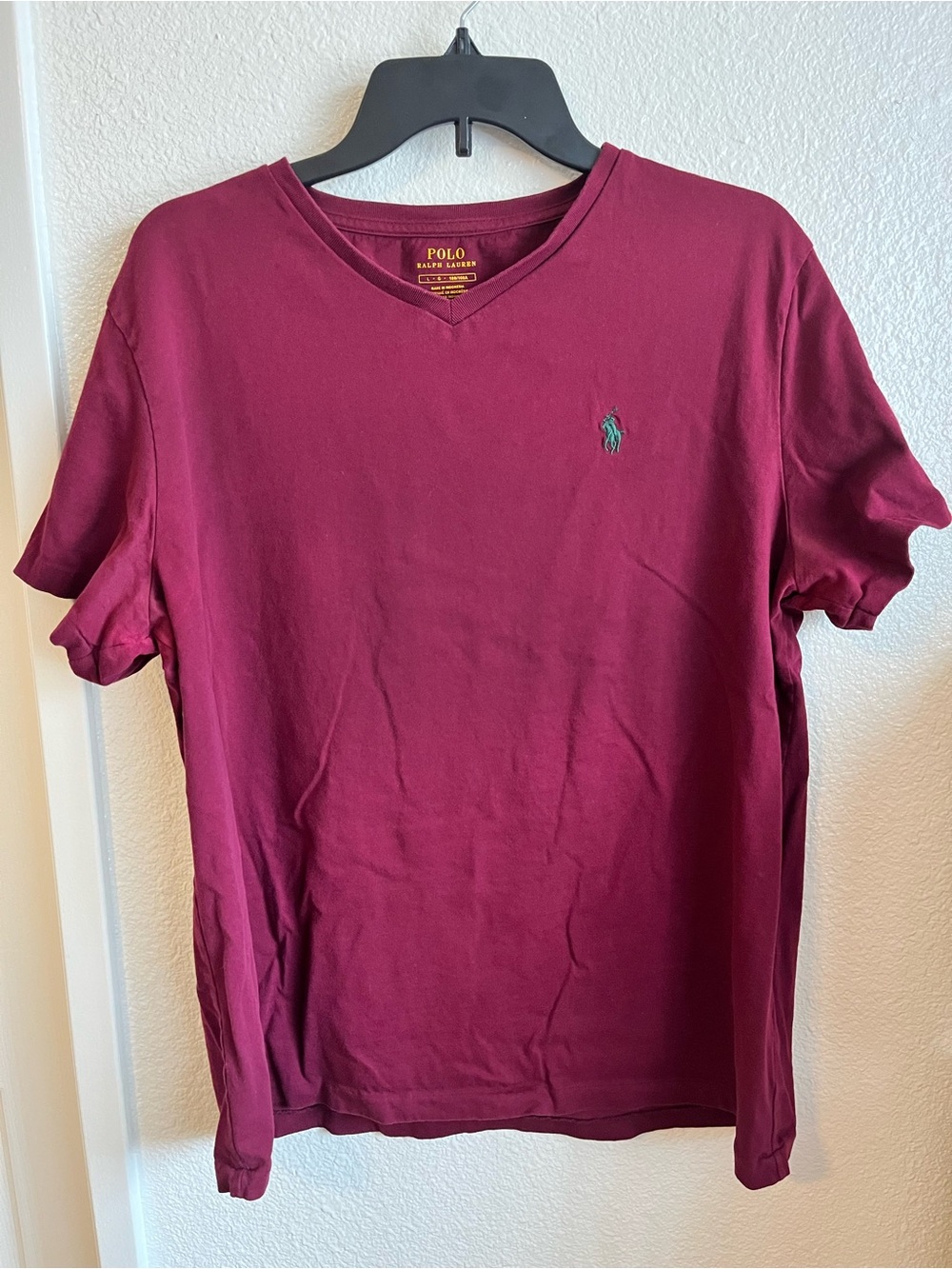 Polo Maroon V-Neck Shirt